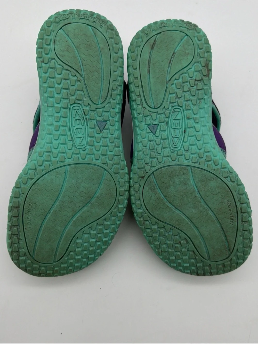 Keen Big Kids Stingray Sandals Youth 5 Purple Teal Waterproof Hook and Loop